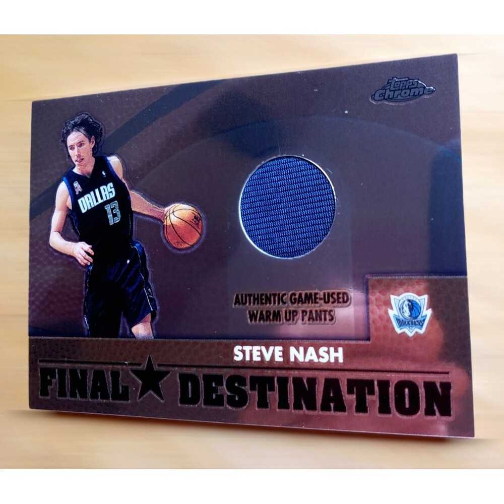 2003-04 Topps Chrome STEVE NASH Final Destination Game Used Warm up Pants #FD-SN